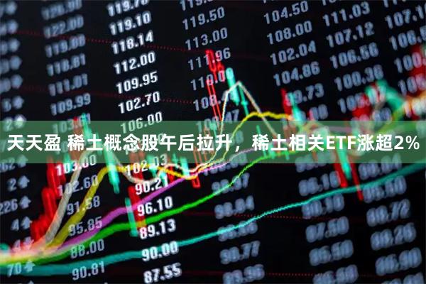 天天盈 稀土概念股午后拉升，稀土相关ETF涨超2%